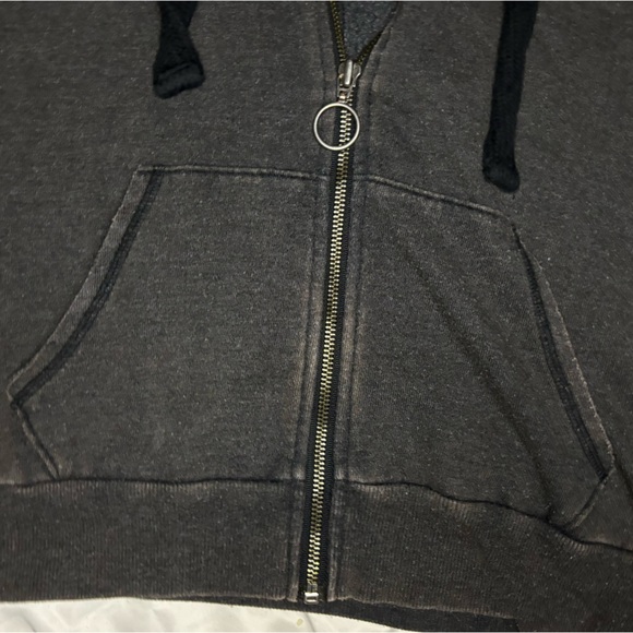 *GREAT CONDITION* Rusted Black/Grey Zip Up - Picture 3 of 8